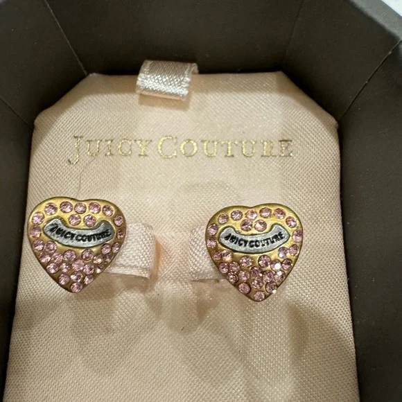 NWT Juicy Couture Heart Studs Earrings - Picture 5 of 6